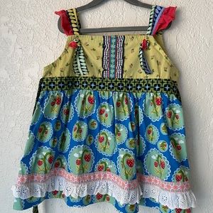 Matilda Jane Love Bug Knot Tunic Top Wonderful Parade Strawberries 🍓
